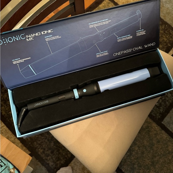 NIB Bioionic Nano Ionic MX OnePass Oval Wand Curling Iron - Picture 6 of 8